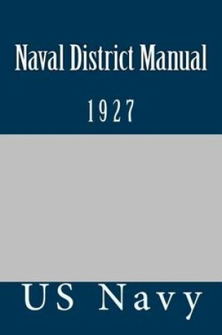 Cover of Naval District Manual