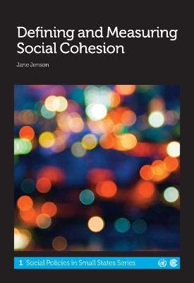 Book cover for Defining and Measuring Social Cohesion