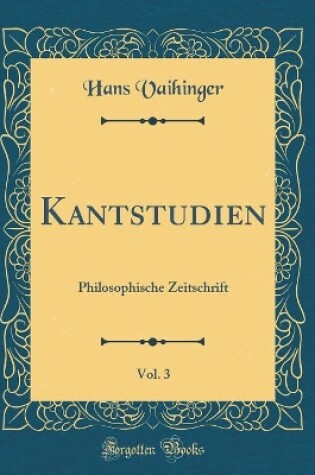 Cover of Kantstudien, Vol. 3