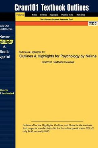 Cover of Studyguide for Psychology by Nairne, ISBN 9780495504559