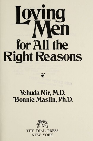 Cover of Loving Men for All the Right Reasons