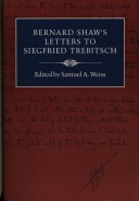 Book cover for Bernard Shaw's Letters to Siegfried Trebitsch