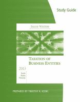 Book cover for Study Guide for Smith/Raabe/Maloney's South-Western Federal Taxation 2013: Taxation of Business Entities, 16th