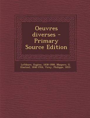 Book cover for Oeuvres diverses - Primary Source Edition