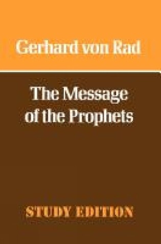 Cover of The Message of the Prophets