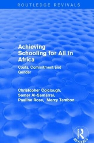 Cover of Achieving Schooling for All in Africa