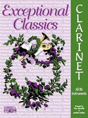 Book cover for Exceptional Classics for Clarinet