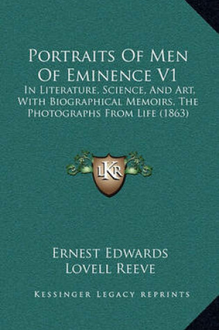 Cover of Portraits of Men of Eminence V1