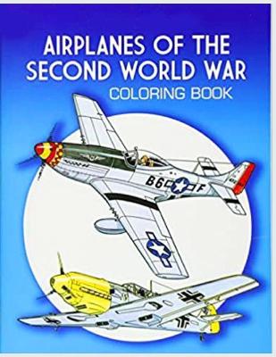 Book cover for Airplane of THE SECOND WORLD WAR Coloring Book