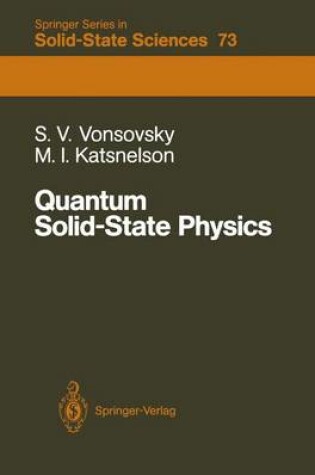 Cover of Quantum Solid-State Physics