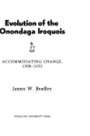 Cover of Evolution of the Onondaga Iroquois
