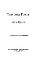 Book cover for Two Long Poems