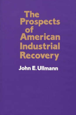 Cover of The Prospects of American Industrial Recovery