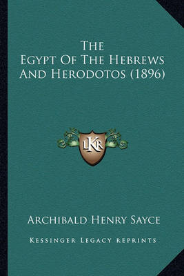 Book cover for The Egypt of the Hebrews and Herodotos (1896)