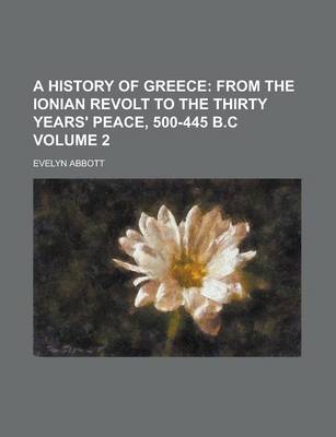 Book cover for A History of Greece Volume 2