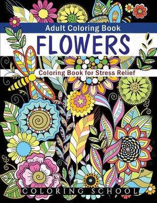 Cover of FLOWERS Adult Coloring Book