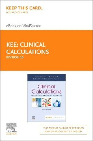Cover of Clinical Calculations - Elsevier eBook on Vitalsource (Retail Access Card)