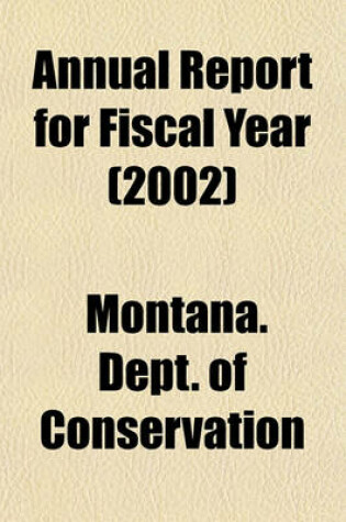 Cover of Annual Report for Fiscal Year (2002)