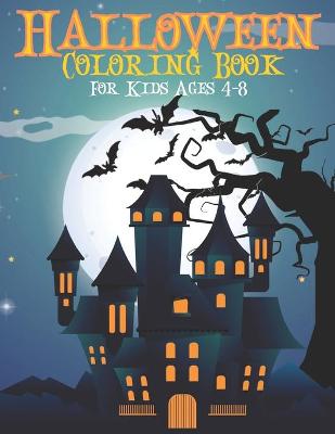 Book cover for Halloween Coloring Book For Kids Ages 4-8