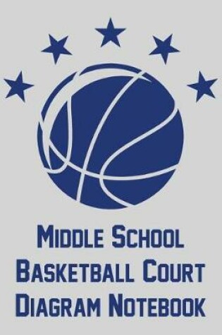 Cover of Middle School Basketball Court Diagram Notebook