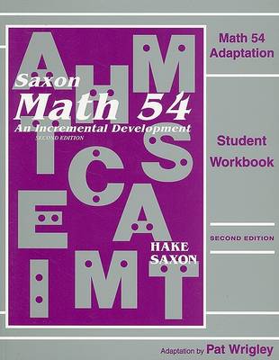 Book cover for Math 54 Adaptation