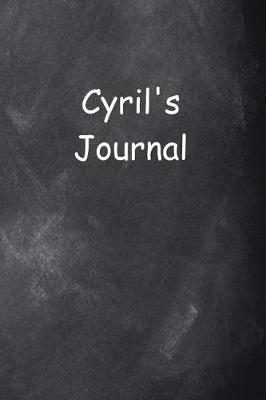 Book cover for Cyril Personalized Name Journal Custom Name Gift Idea Cyril