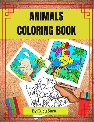 Book cover for Animals Coloring Book