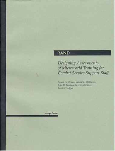 Book cover for Designing Assessments of Microworld Training for Combat Service Support Staff