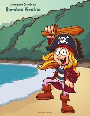 Book cover for Livro para Colorir de Garotas Piratas