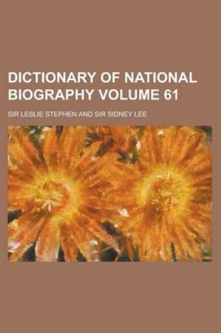 Cover of Dictionary of National Biography (Volume 15)
