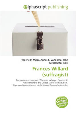 Cover of Frances Willard (Suffragist)