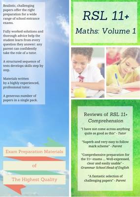 Book cover for 11+ Maths by RSL