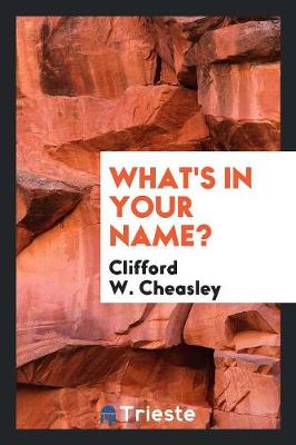Book cover for What's in Your Name?