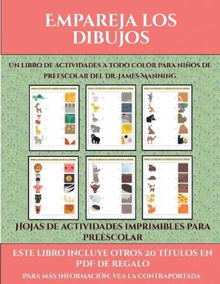 Cover of Hojas de actividades imprimibles para preescolar (Empareja los dibujos)