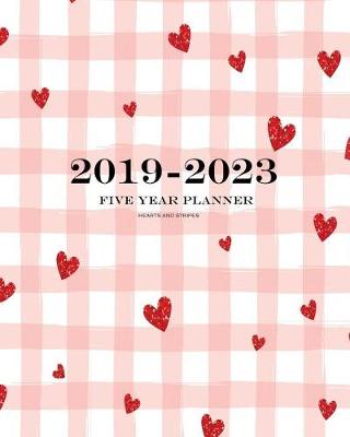 Book cover for 2019-2023 Hearts and Stripes Five Year Planner