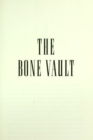 Cover of The Bone Vault