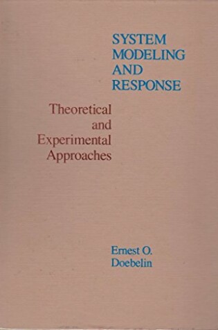 Cover of System Modelling and Response