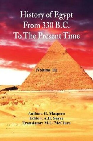 Cover of History Of Egypt From 330 B.C. To The Present Time,