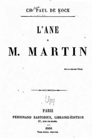 Cover of L'Ane de M. Martin