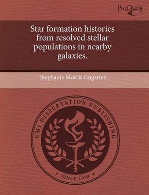 Cover of Star Formation Histories from Resolved Stellar Populations in Nearby Galaxies