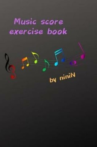 Cover of Music score exercise book