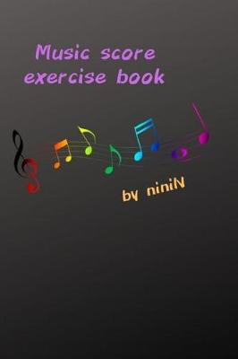 Book cover for Music score exercise book