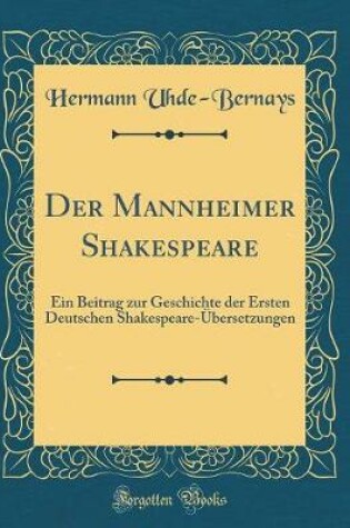 Cover of Der Mannheimer Shakespeare