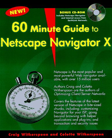 Book cover for 60-minute Guide to Netscape Navigator 3