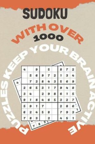 Cover of sudoku with over 1000 puzzles keep your brain active