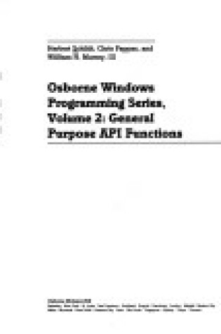 Cover of General Purpose API Functions