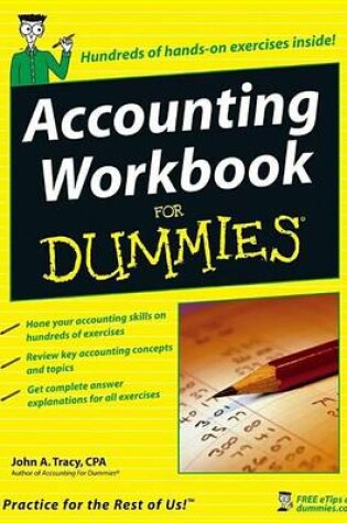 Cover of Accounting Workbook for Dummies