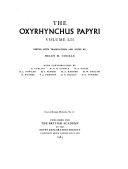 Cover of The Oxyrhynchus Papyri