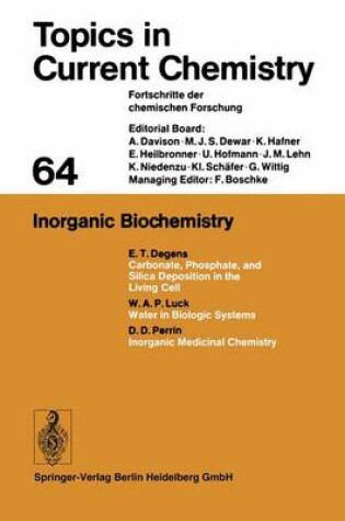 Cover of Inorganic Biochemistry