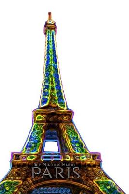 Book cover for paris Eiifel tower Neon bling creative blank journal